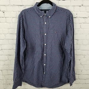 TOMMY HILFIGER | gingham button down shirt
